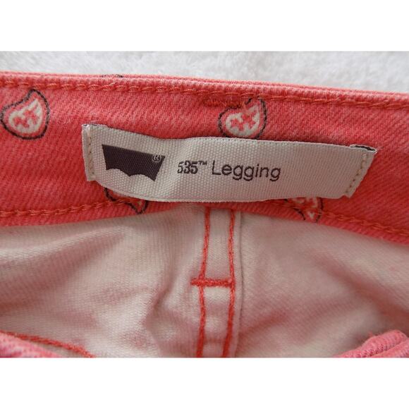 Levi's 535 legging silver tab coral paisley size 27. - Picture 6 of 9